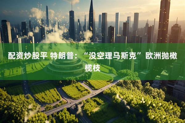 配资炒股平 特朗普：“没空理马斯克” 欧洲抛橄榄枝