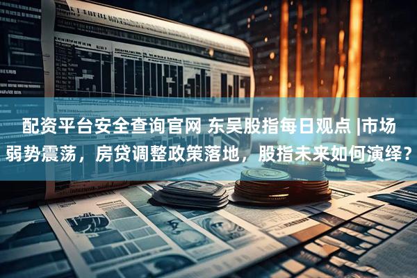 配资平台安全查询官网 东吴股指每日观点 |市场弱势震荡，房贷调整政策落地，股指未来如何演绎？